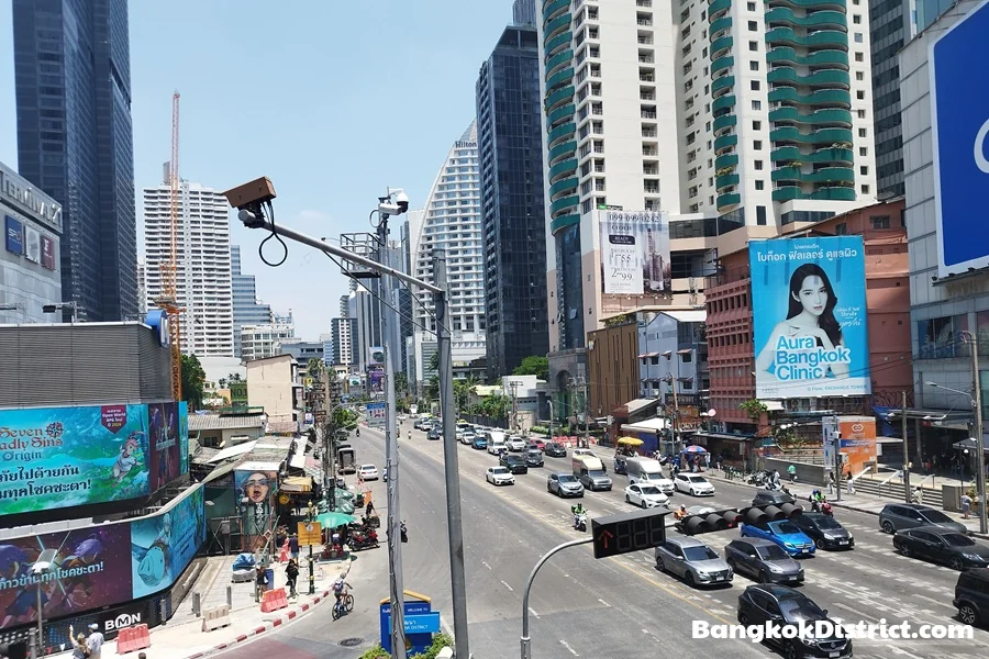 Asok-Montri Road in Watthana district in Bangkok